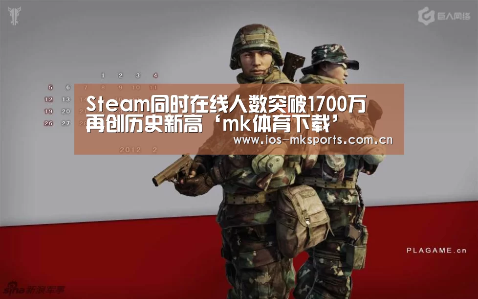 Steam同时在线人数突破1700万 再